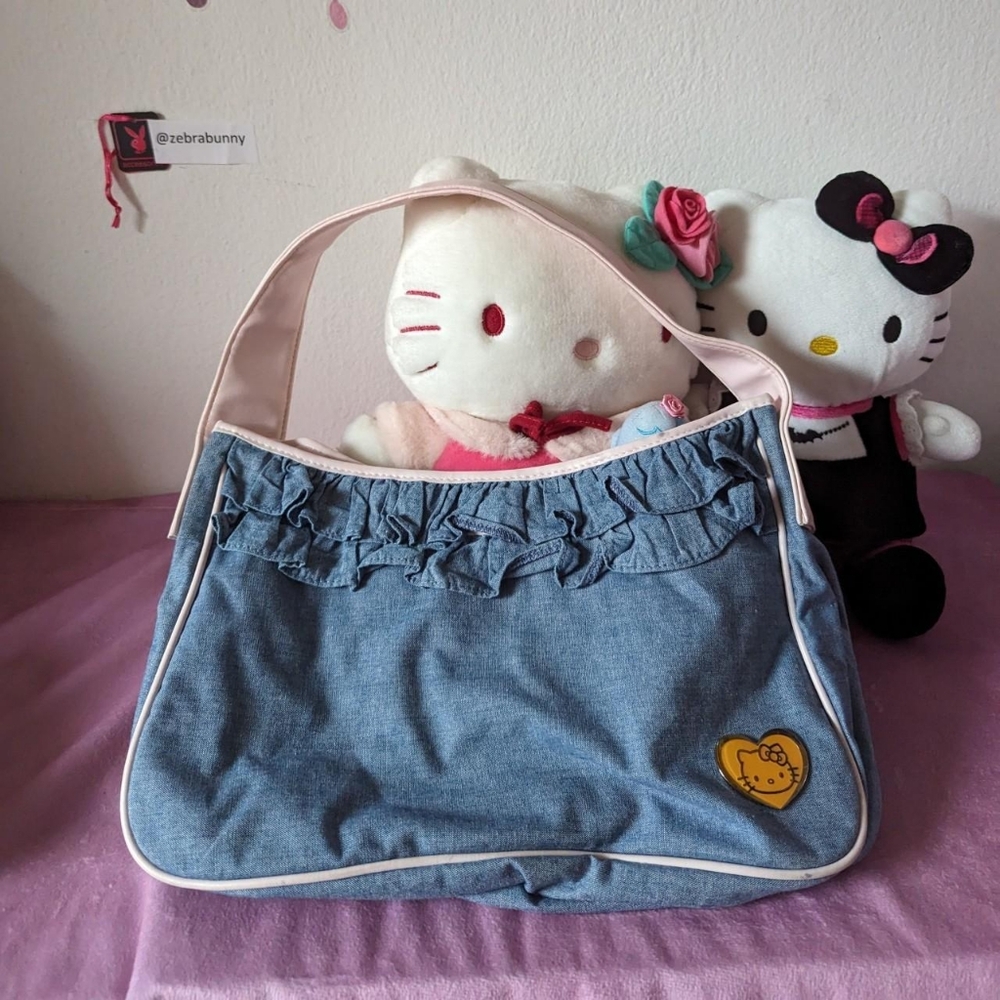 hello kitty denim purse